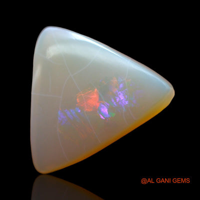 12.00 Cts Unheated Australian Fire Opal Loose Gemstone Trillion Cabochon Natural 18x18x6 mm AB-427