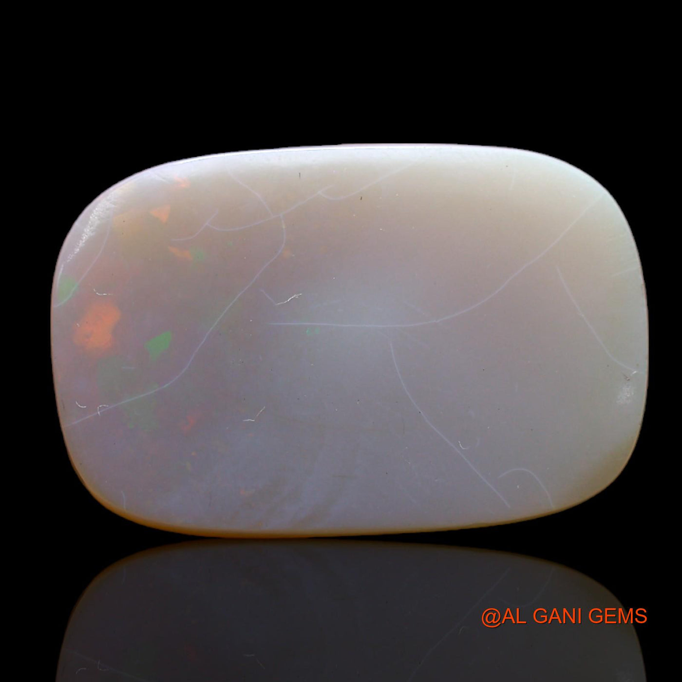 11.00 Cts Unheated Australian Fire Opal Loose Gemstone Oval Cabochon Natural 23x15x4 mm AB-429