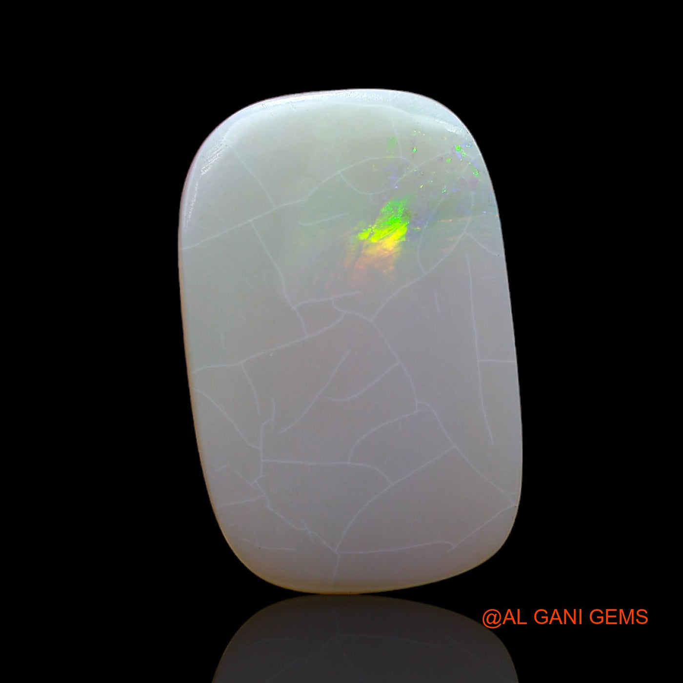 11.00 Cts Unheated Australian Fire Opal Loose Gemstone Oval Cabochon Natural 23x15x4 mm AB-429