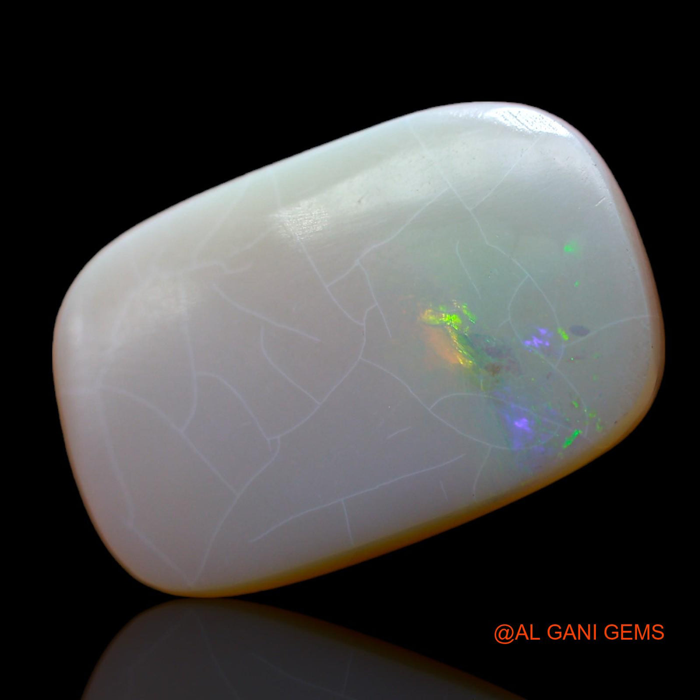11.00 Cts Unheated Australian Fire Opal Loose Gemstone Oval Cabochon Natural 23x15x4 mm AB-429