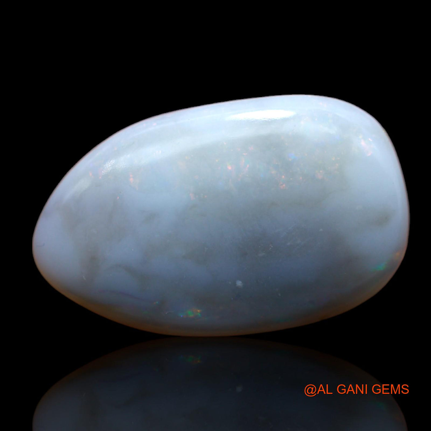 10.95 Cts Natural Australian Fire Opal Loose Gemstone Fancy Cabochon 22x13x5 mm AB-42