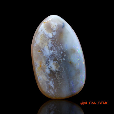 10.95 Cts Natural Australian Fire Opal Loose Gemstone Fancy Cabochon 22x13x5 mm AB-42