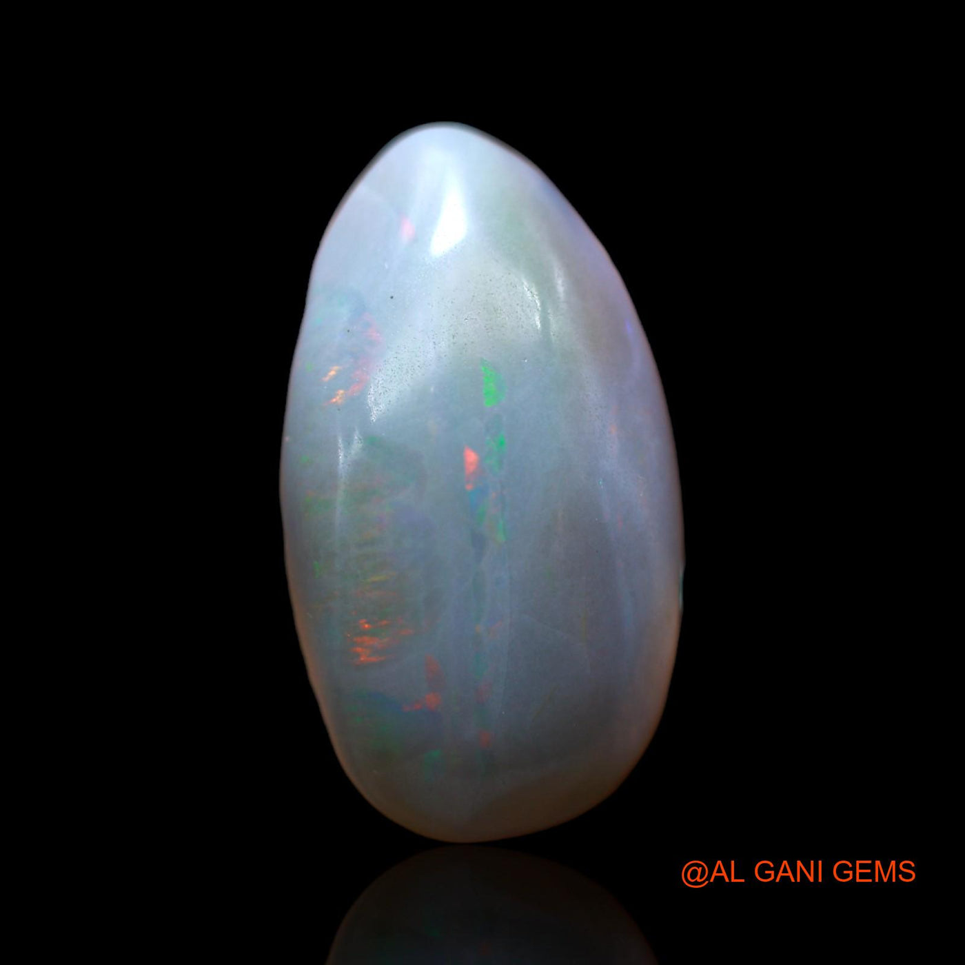 19.00 Cts Natural Australian Fire Opal Loose Gemstone Fancy Cabochon 24x13x9 mm AB-430