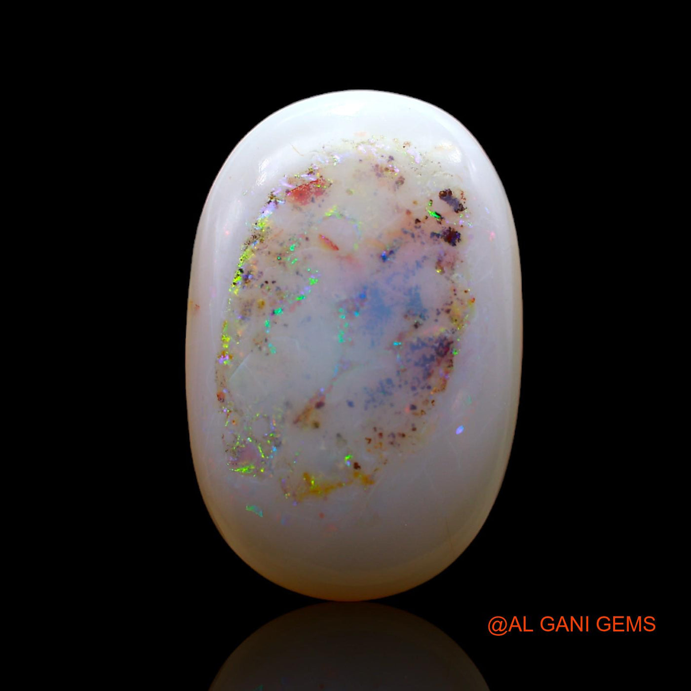 11.00 Cts Natural Australian Fire Opal Loose Gemstone Oval Cabochon 22x14x5 mm AB-431