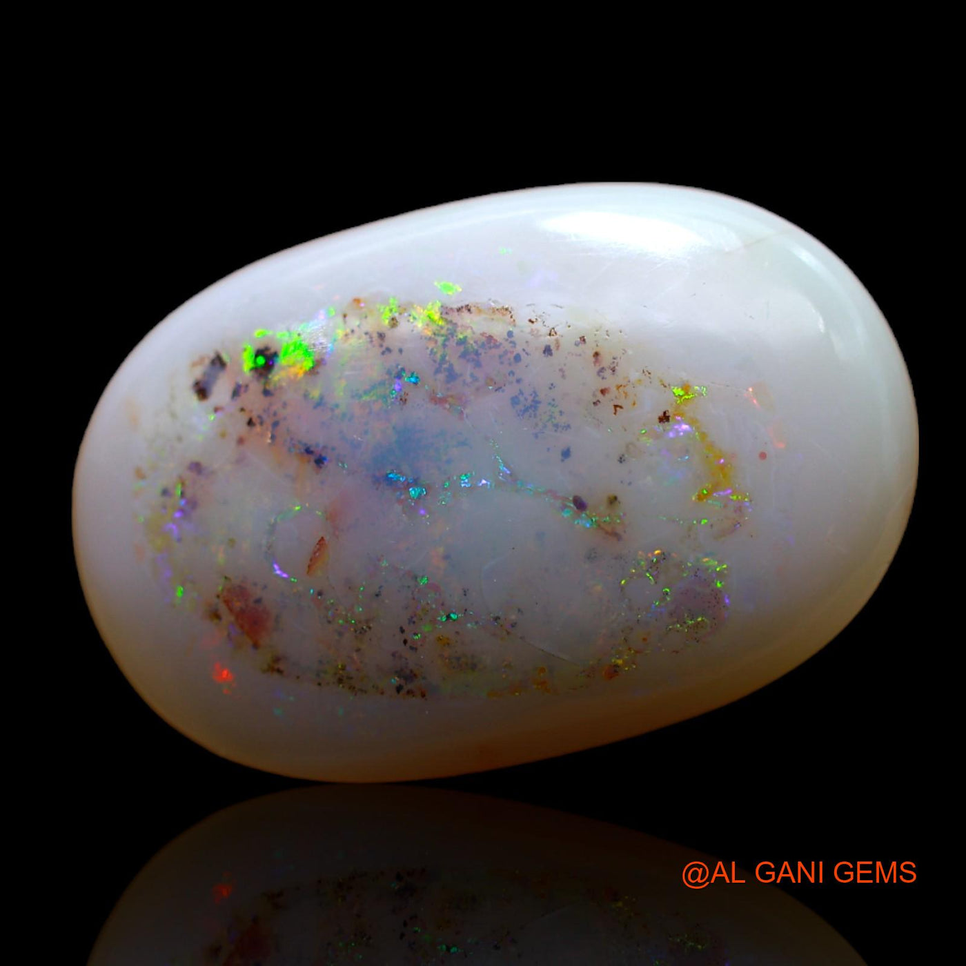 11.00 Cts Natural Australian Fire Opal Loose Gemstone Oval Cabochon 22x14x5 mm AB-431