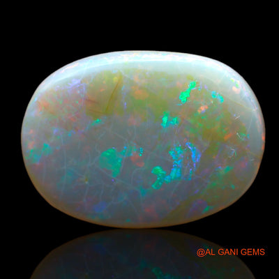 8.00 Cts Natural Australian Fire Opal Loose Gemstone Oval Cabochon 19x14x4 mm AB-432