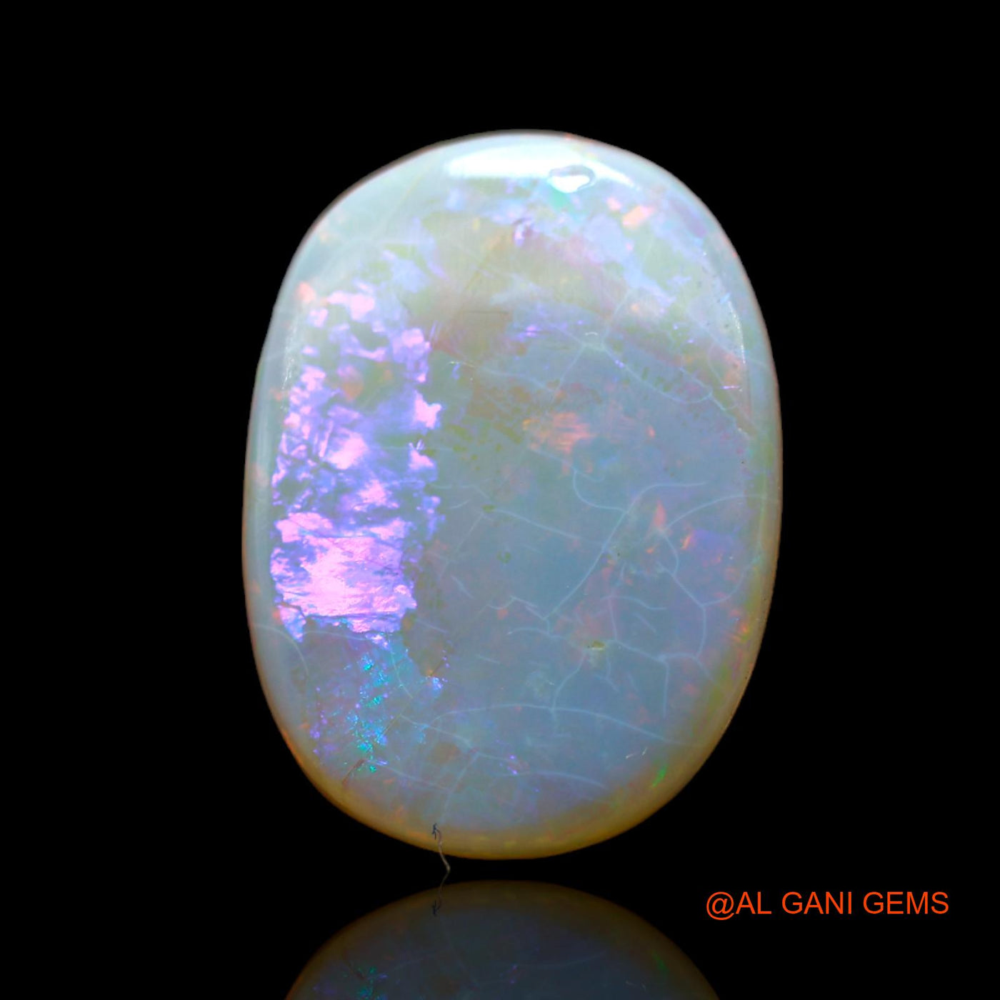 8.00 Cts Natural Australian Fire Opal Loose Gemstone Oval Cabochon 19x14x4 mm AB-432