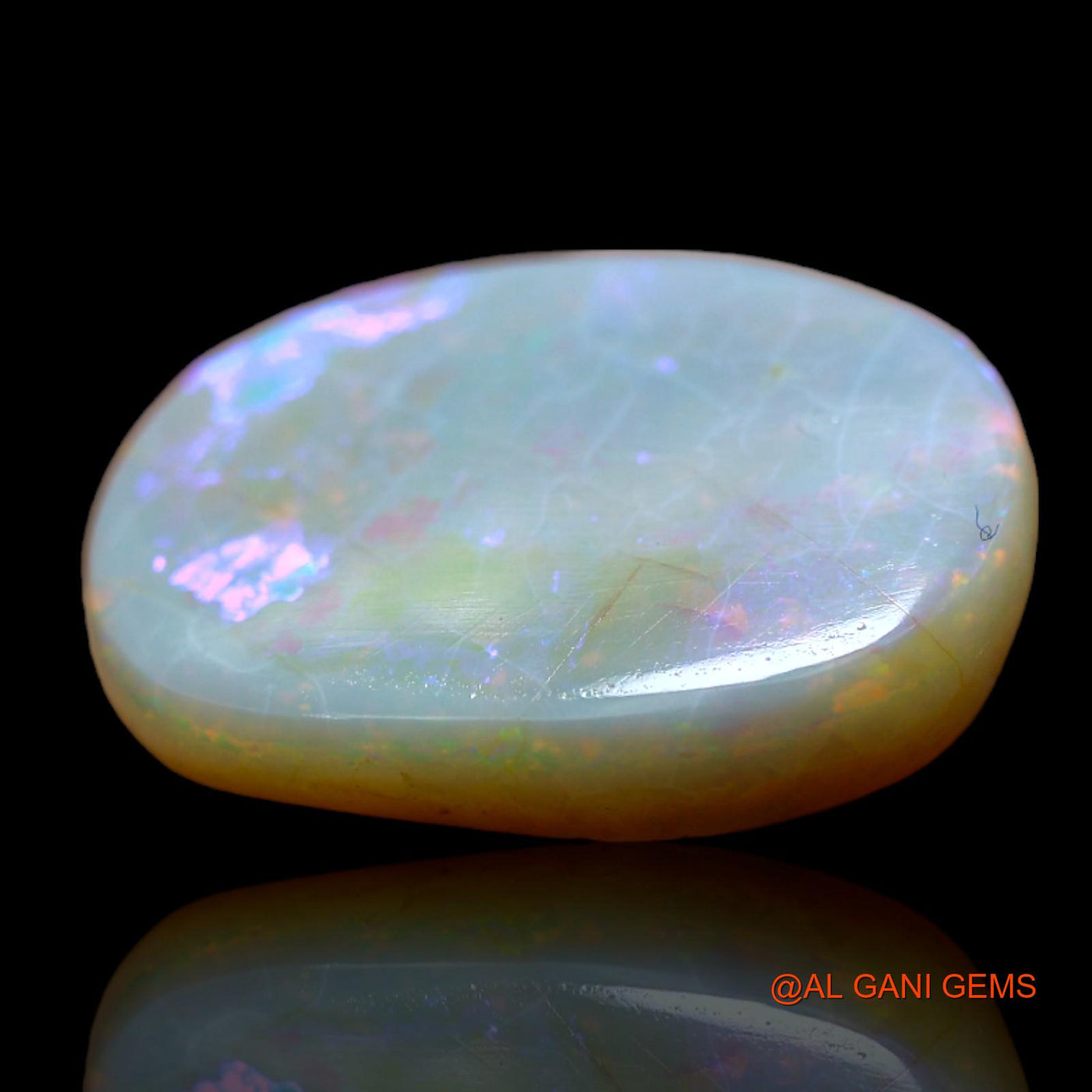 8.00 Cts Natural Australian Fire Opal Loose Gemstone Oval Cabochon 19x14x4 mm AB-432