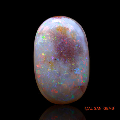 7.00 Cts Natural Australian Fire Opal Loose Gemstone Oval Cabochon 20x12x4 mm AB-435