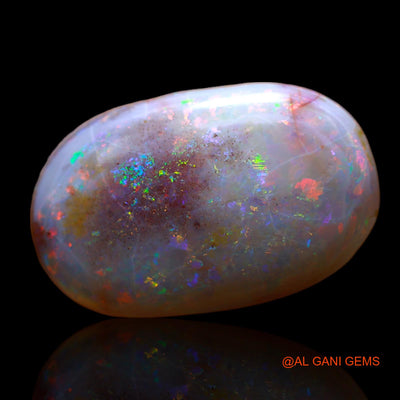 7.00 Cts Natural Australian Fire Opal Loose Gemstone Oval Cabochon 20x12x4 mm AB-435