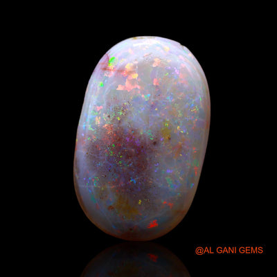 7.00 Cts Natural Australian Fire Opal Loose Gemstone Oval Cabochon 20x12x4 mm AB-435