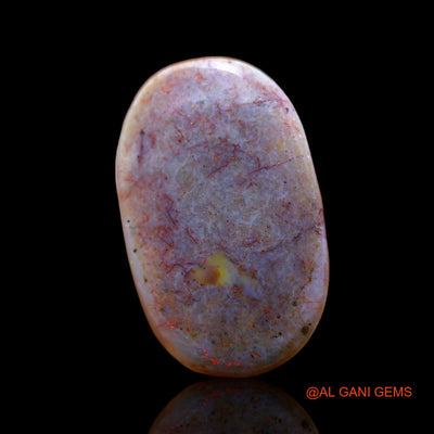 7.00 Cts Natural Australian Fire Opal Loose Gemstone Oval Cabochon 20x12x4 mm AB-435