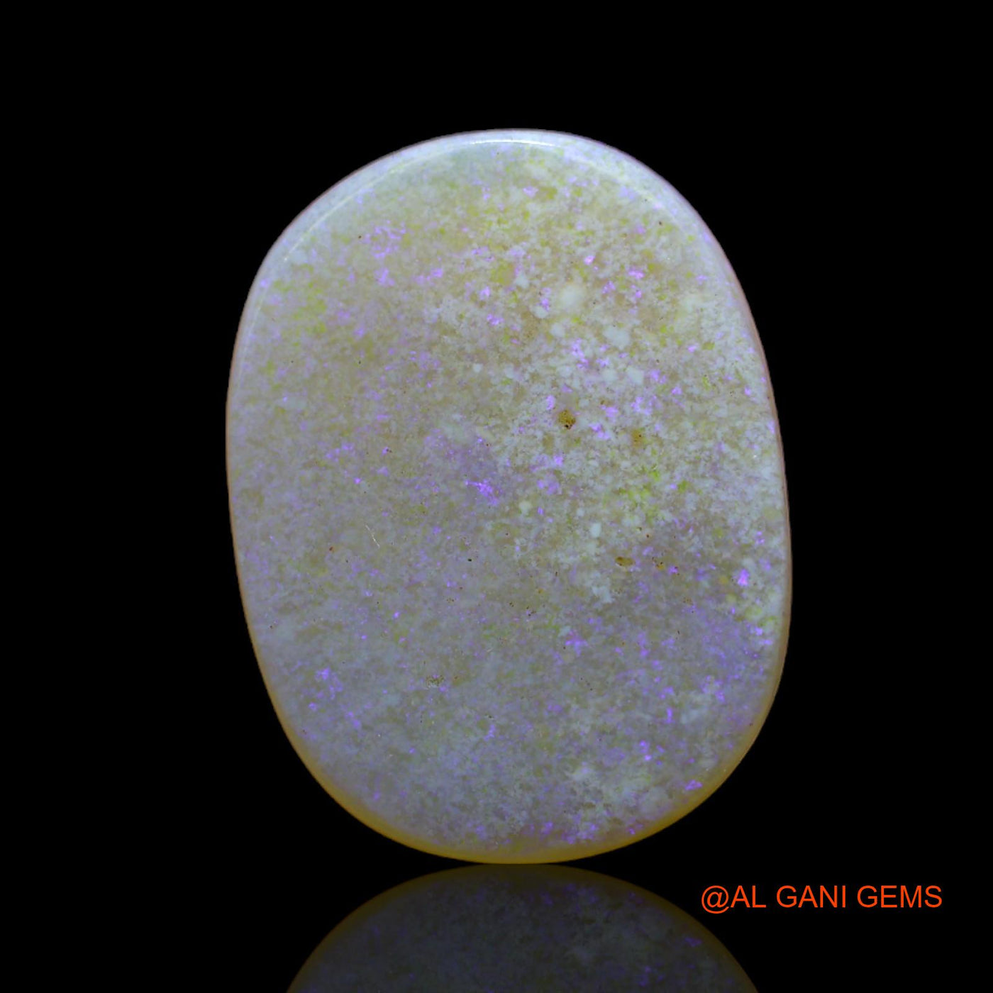 5.00 Cts Unheated Australian Fire Opal Loose Gemstone Oval Cabochon Natural 19x15x2 mm AB-437