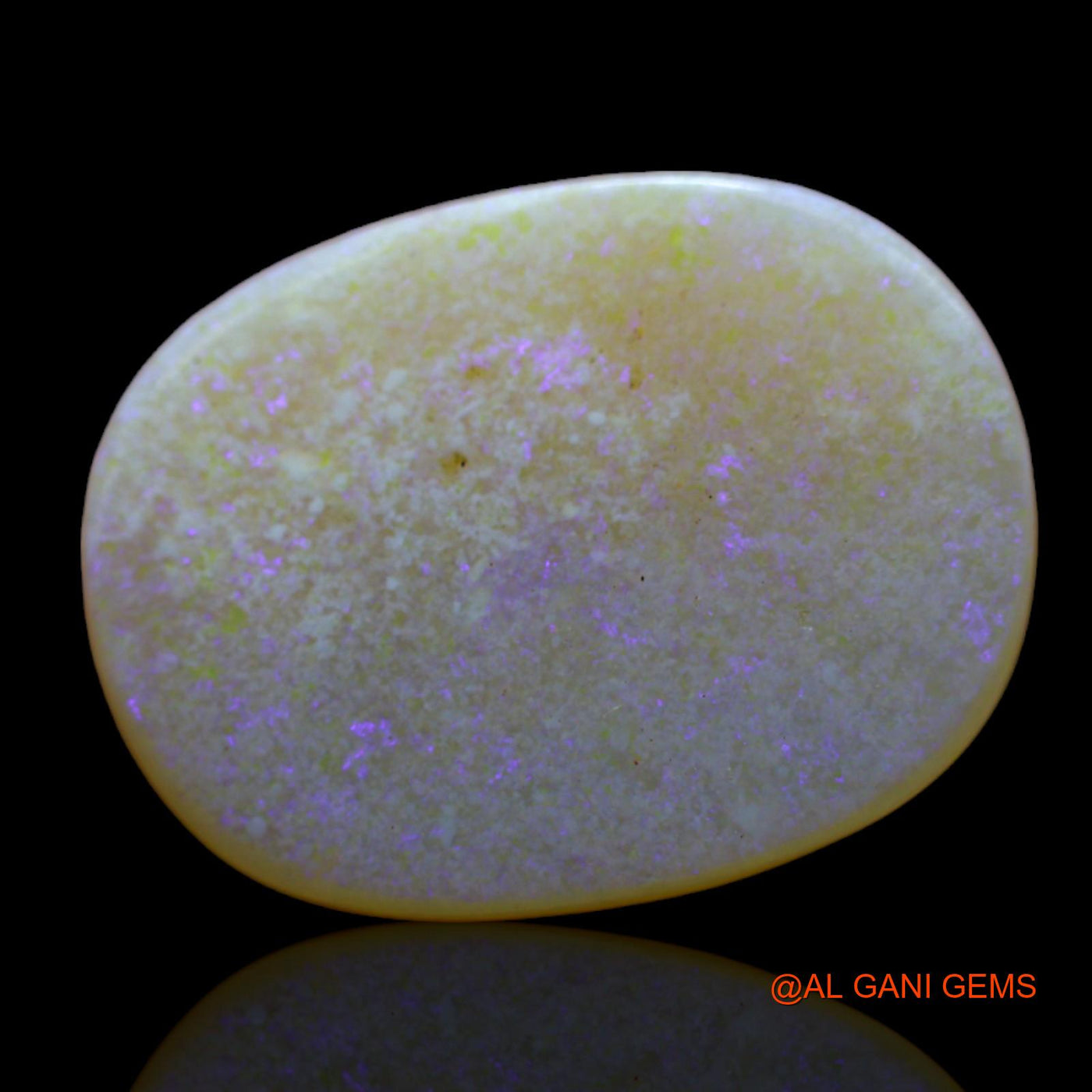 5.00 Cts Unheated Australian Fire Opal Loose Gemstone Oval Cabochon Natural 19x15x2 mm AB-437
