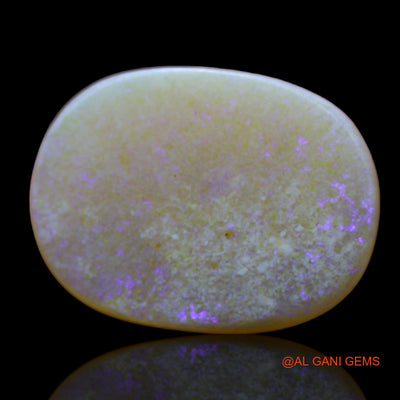 5.00 Cts Unheated Australian Fire Opal Loose Gemstone Oval Cabochon Natural 19x15x2 mm AB-437