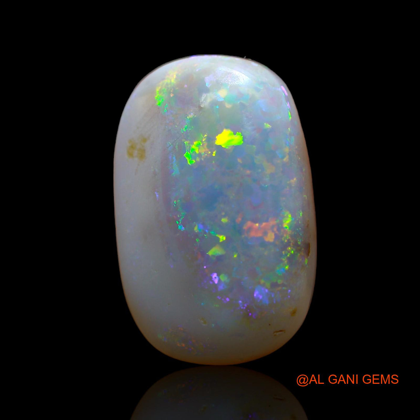 8.00 Cts Natural Australian Fire Opal Oval Cabochon Loose Gemstone For Jewelry 19x12x2 mm AB-438