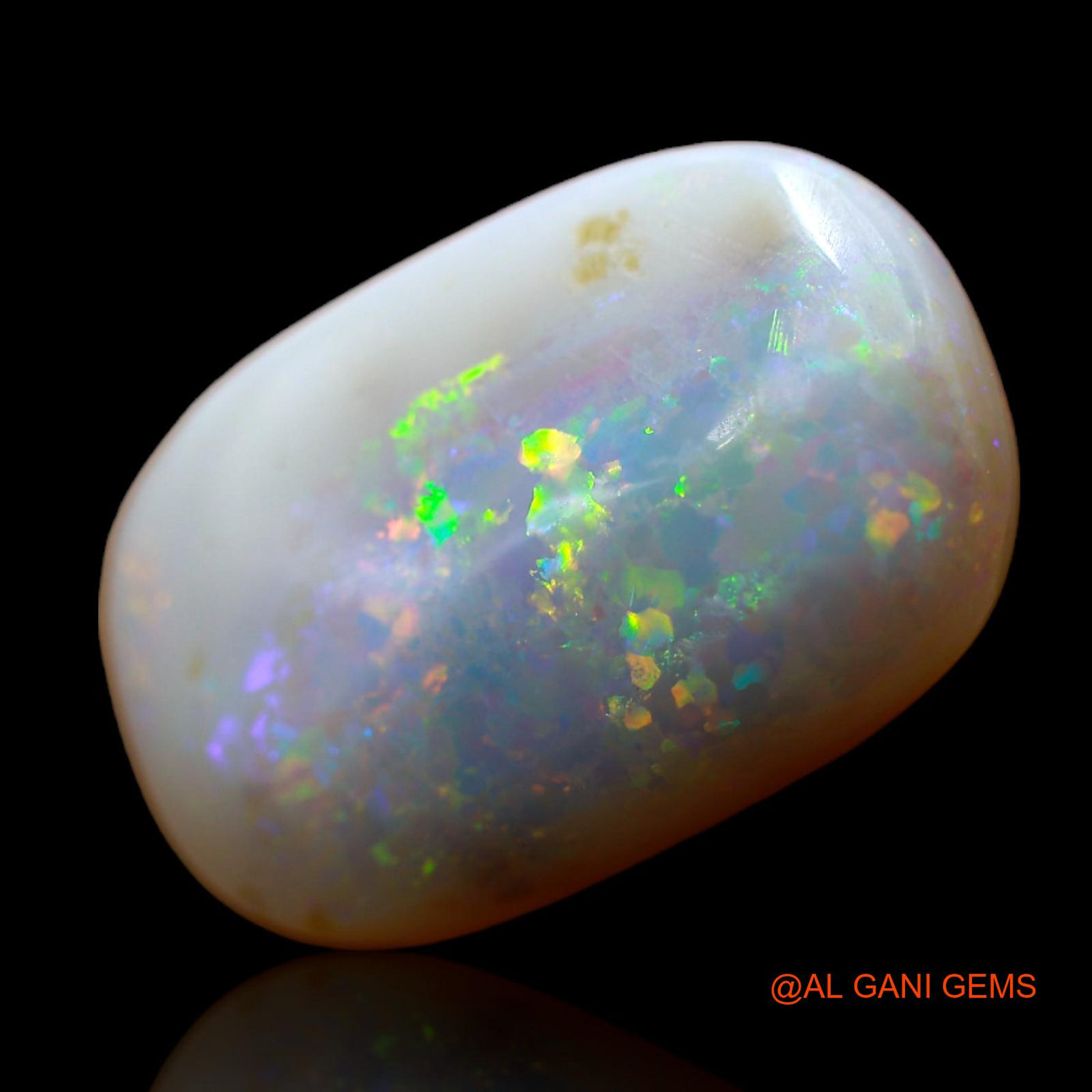 8.00 Cts Natural Australian Fire Opal Oval Cabochon Loose Gemstone For Jewelry 19x12x2 mm AB-438