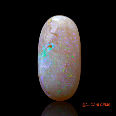 8.00 Cts Natural Australian Fire Opal Loose Gemstone Oval Cabochon 22x11x5 mm AB-439