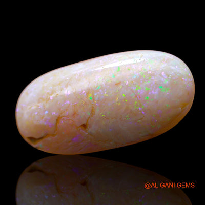 8.00 Cts Natural Australian Fire Opal Loose Gemstone Oval Cabochon 22x11x5 mm AB-439