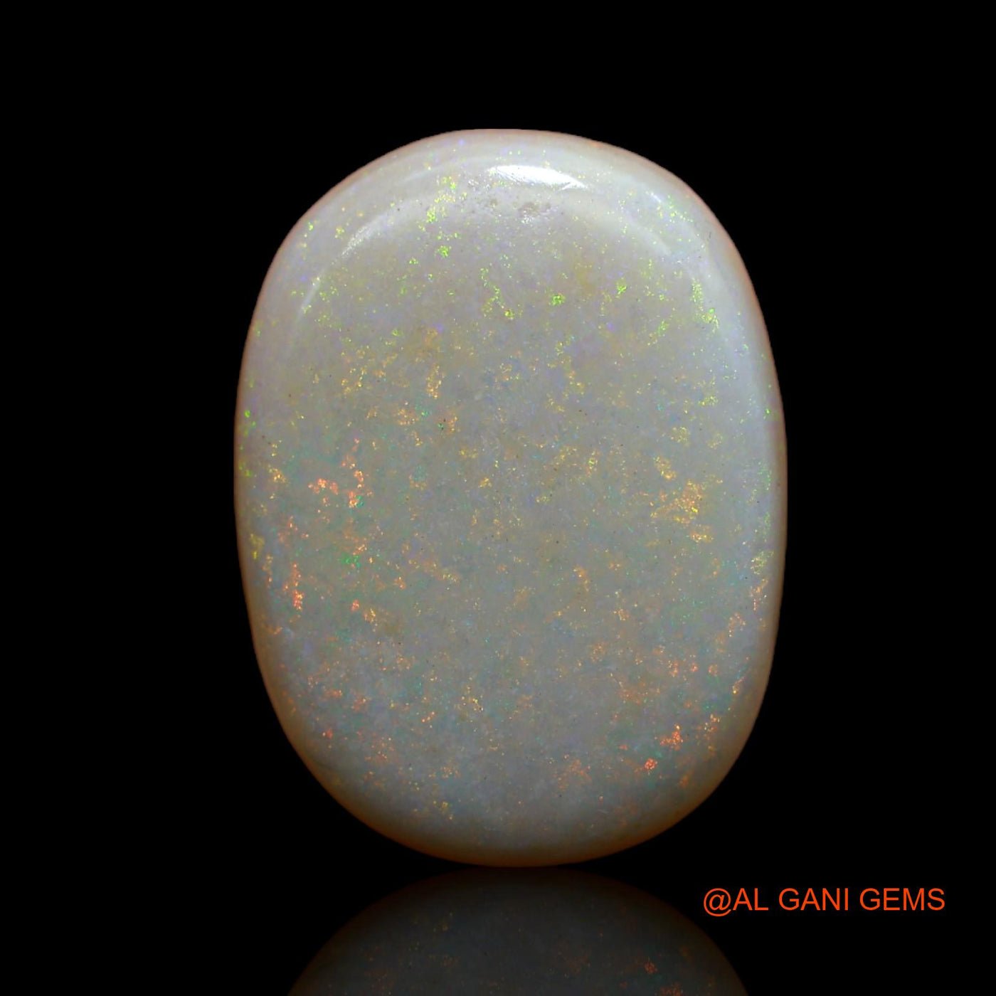 10.00 Cts Unheated Australian Fire Opal Loose Gemstone Oval Cabochon Natural 20x15x4 mm AB-43