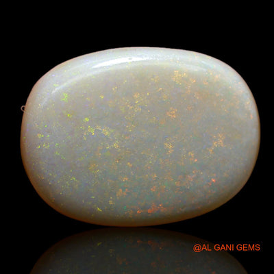 10.00 Cts Unheated Australian Fire Opal Loose Gemstone Oval Cabochon Natural 20x15x4 mm AB-43