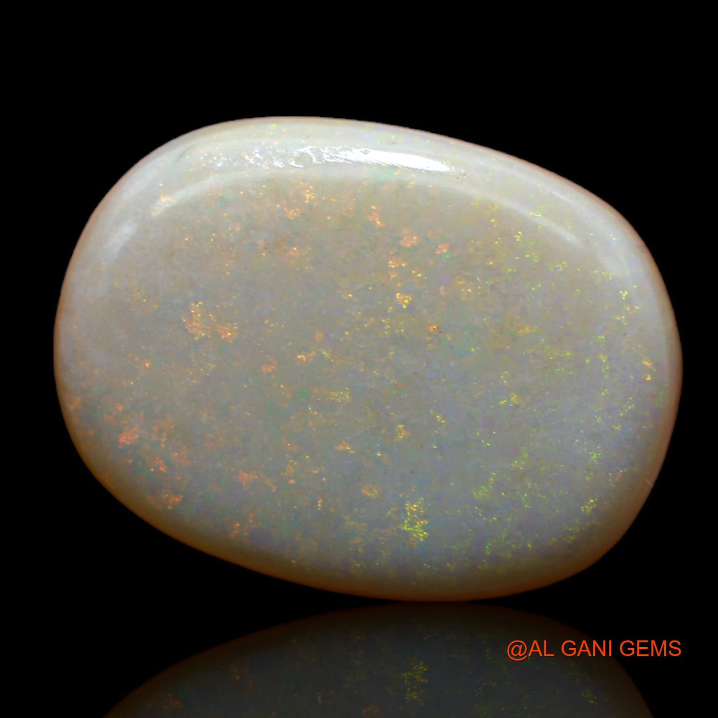 10.00 Cts Unheated Australian Fire Opal Loose Gemstone Oval Cabochon Natural 20x15x4 mm AB-43