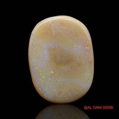 10.00 Cts Unheated Australian Fire Opal Loose Gemstone Oval Cabochon Natural 20x15x4 mm AB-43