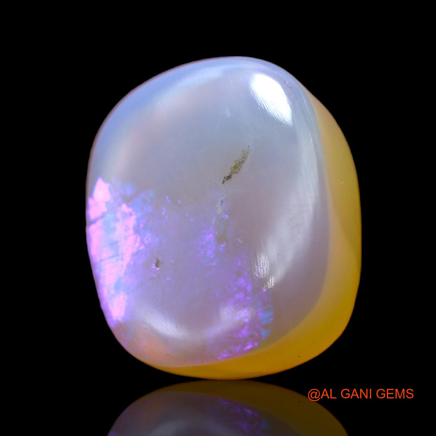 14.00 Cts Natural Australian Fire Opal Loose Gemstone Oval Cabochon 17x15x6 mm AB-440