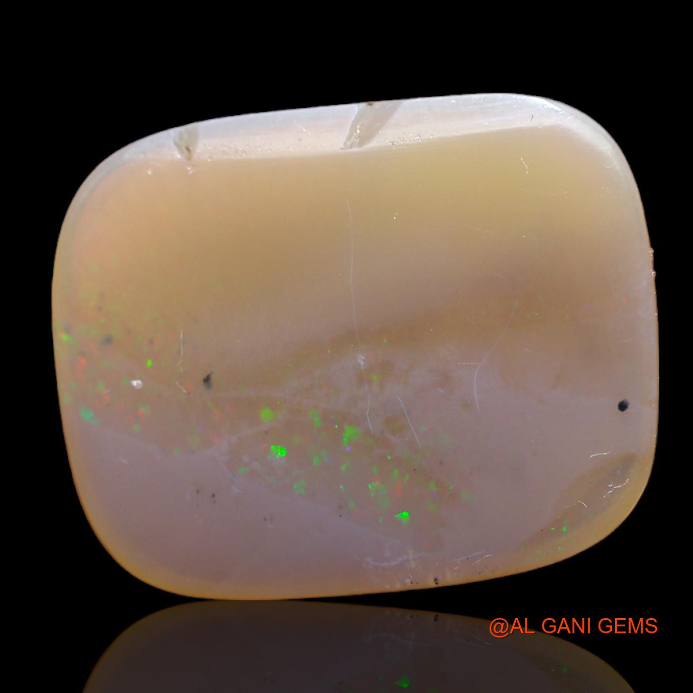 11.00 Cts Natural Australian Fire Opal Loose Gemstone Oval Cabochon 21x17x4 mm AB-441