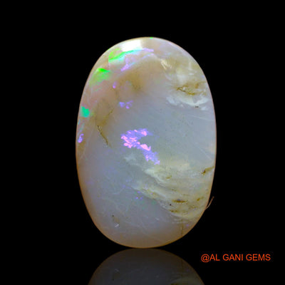12.00 Cts Unheated Australian Fire Opal Loose Gemstone Oval Cabochon Natural 20x14x7 mm AB-442