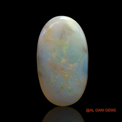 11.00 Cts Unheated Australian Fire Opal Loose Gemstone Oval Cabochon Natural 23x13x5 mm AB-443