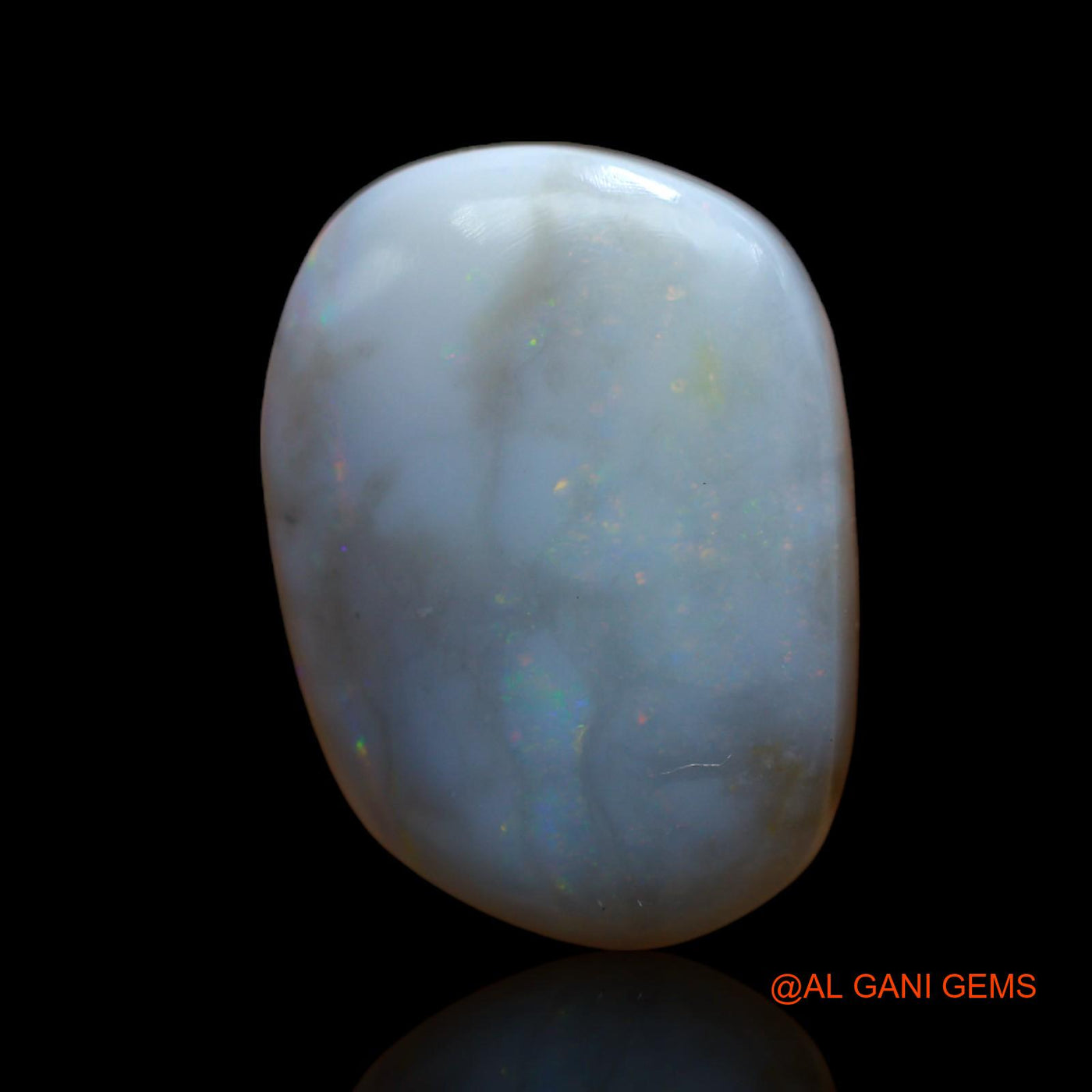 11.00 Cts Natural Australian Fire Opal Fancy Cabochon Loose Gemstone For Jewelry 21x15x5 mm AB-444