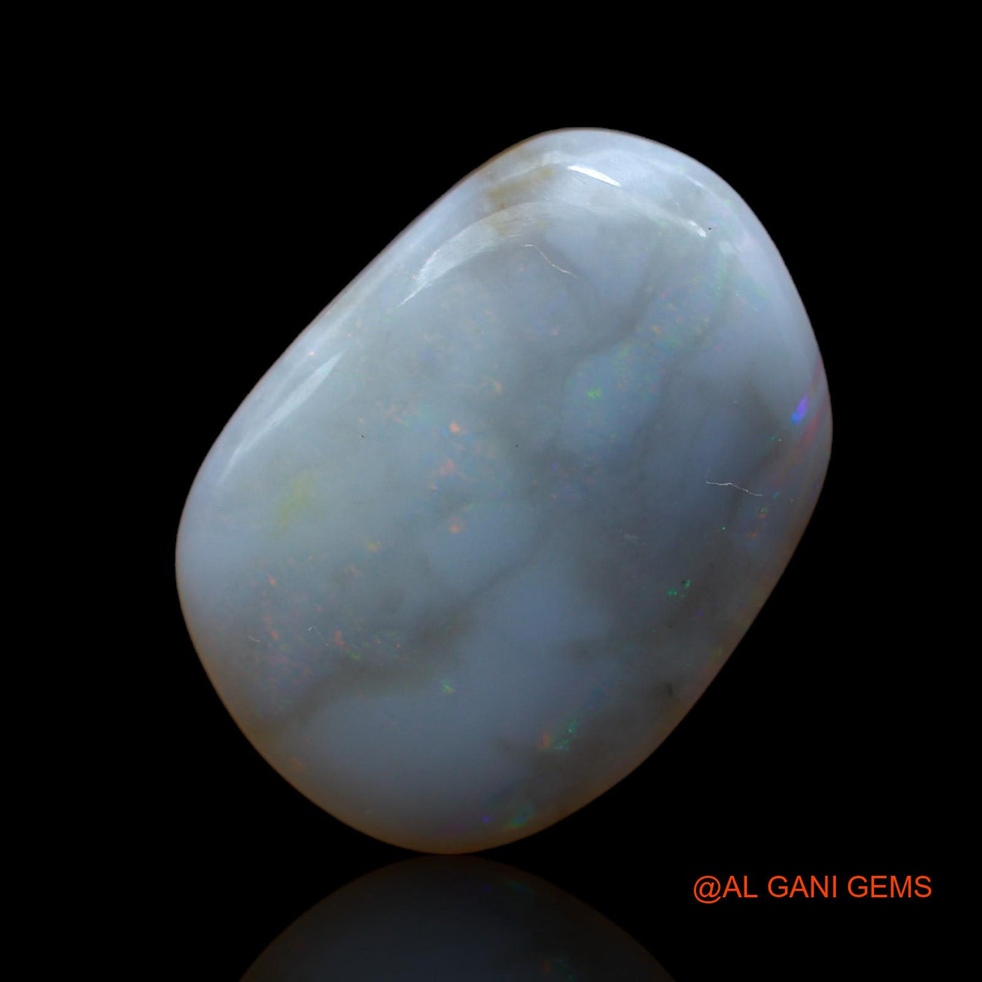 11.00 Cts Natural Australian Fire Opal Fancy Cabochon Loose Gemstone For Jewelry 21x15x5 mm AB-444