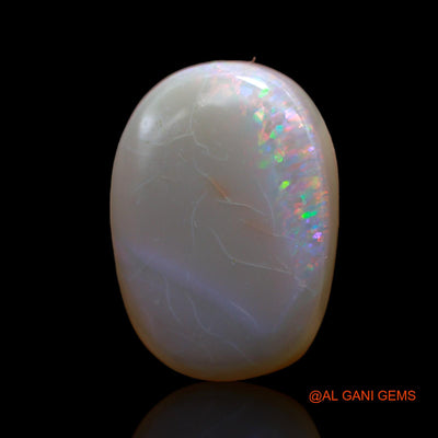 14.00 Cts Natural Australian Fire Opal Loose Gemstone Oval Cabochon 19x14x7 mm AB-445