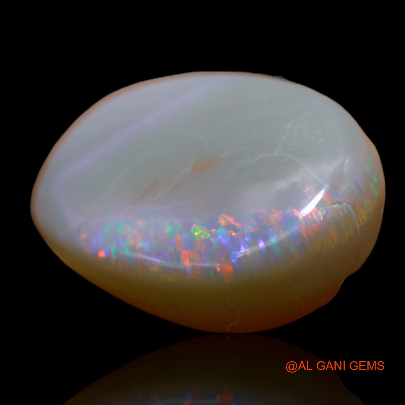 14.00 Cts Natural Australian Fire Opal Loose Gemstone Oval Cabochon 19x14x7 mm AB-445