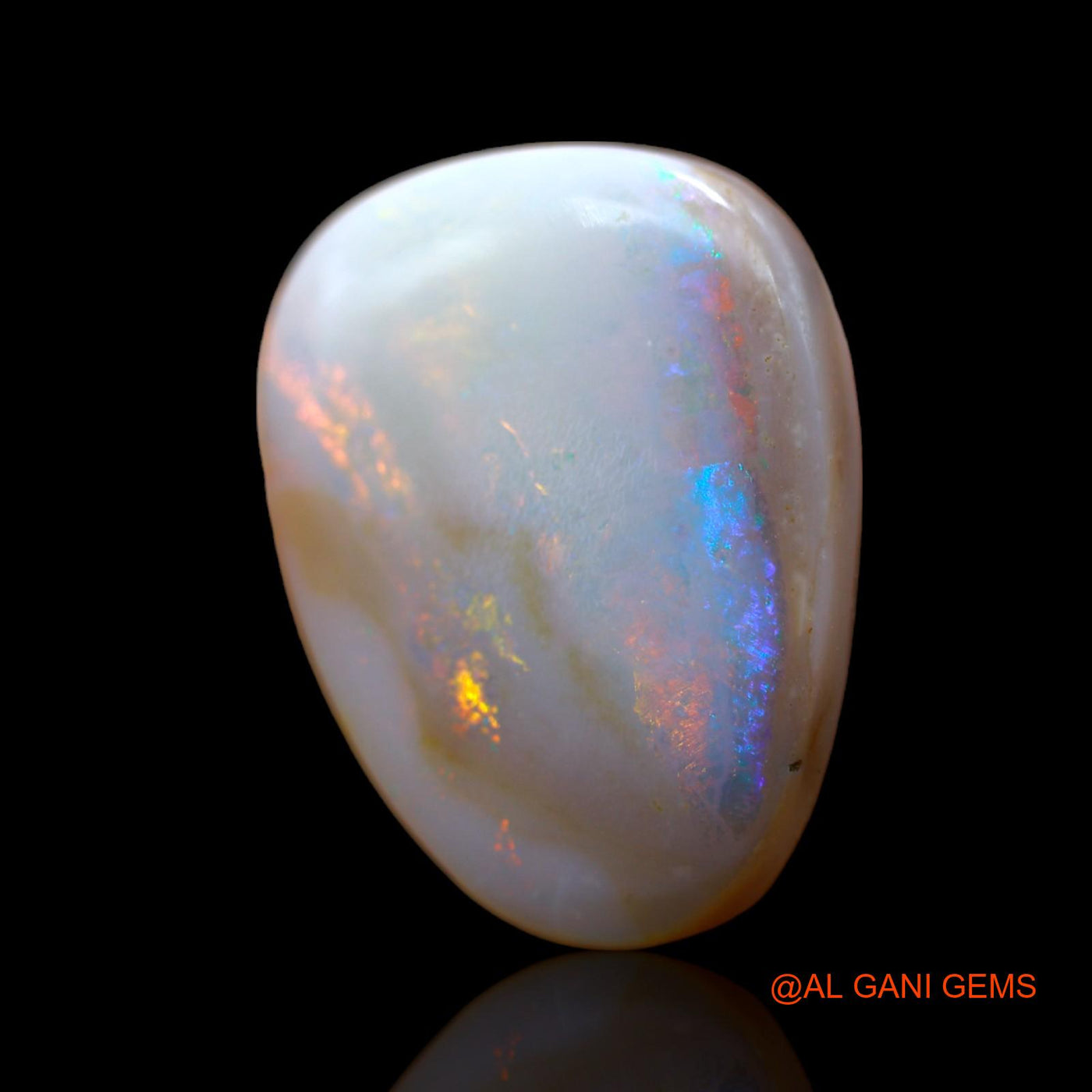 Natural Fire Opal Gemstone 10.00 Cts Loose Fancy Cabochon From Australia 19x14x5 mm AB-446
