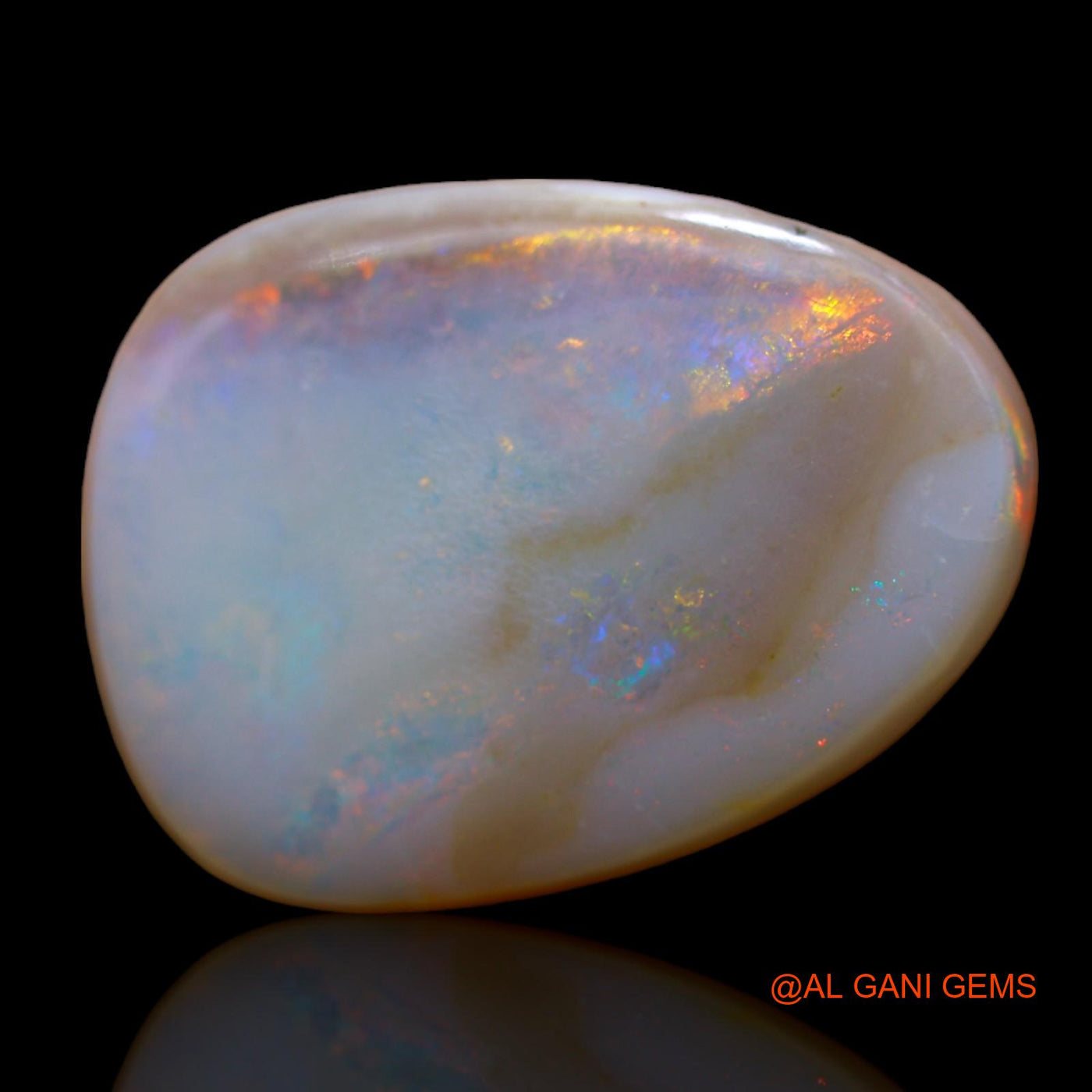 Natural Fire Opal Gemstone 10.00 Cts Loose Fancy Cabochon From Australia 19x14x5 mm AB-446