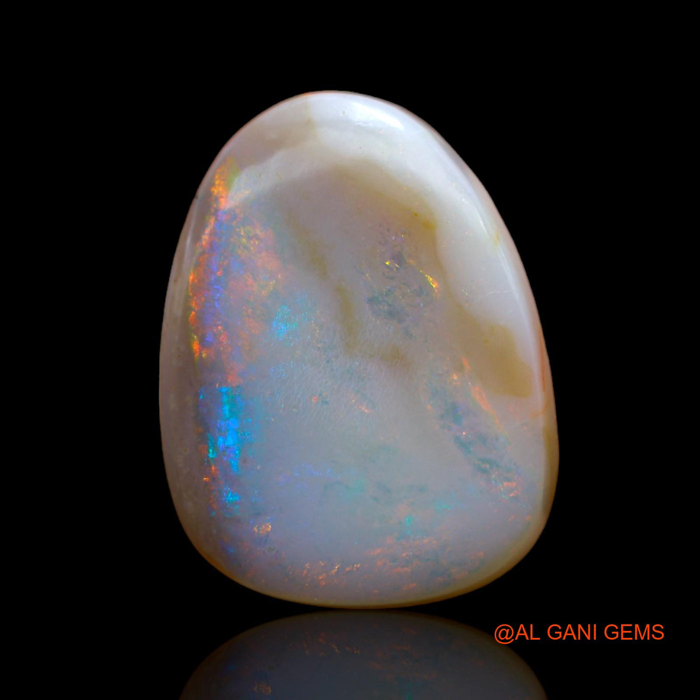 Natural Fire Opal Gemstone 10.00 Cts Loose Fancy Cabochon From Australia 19x14x5 mm AB-446