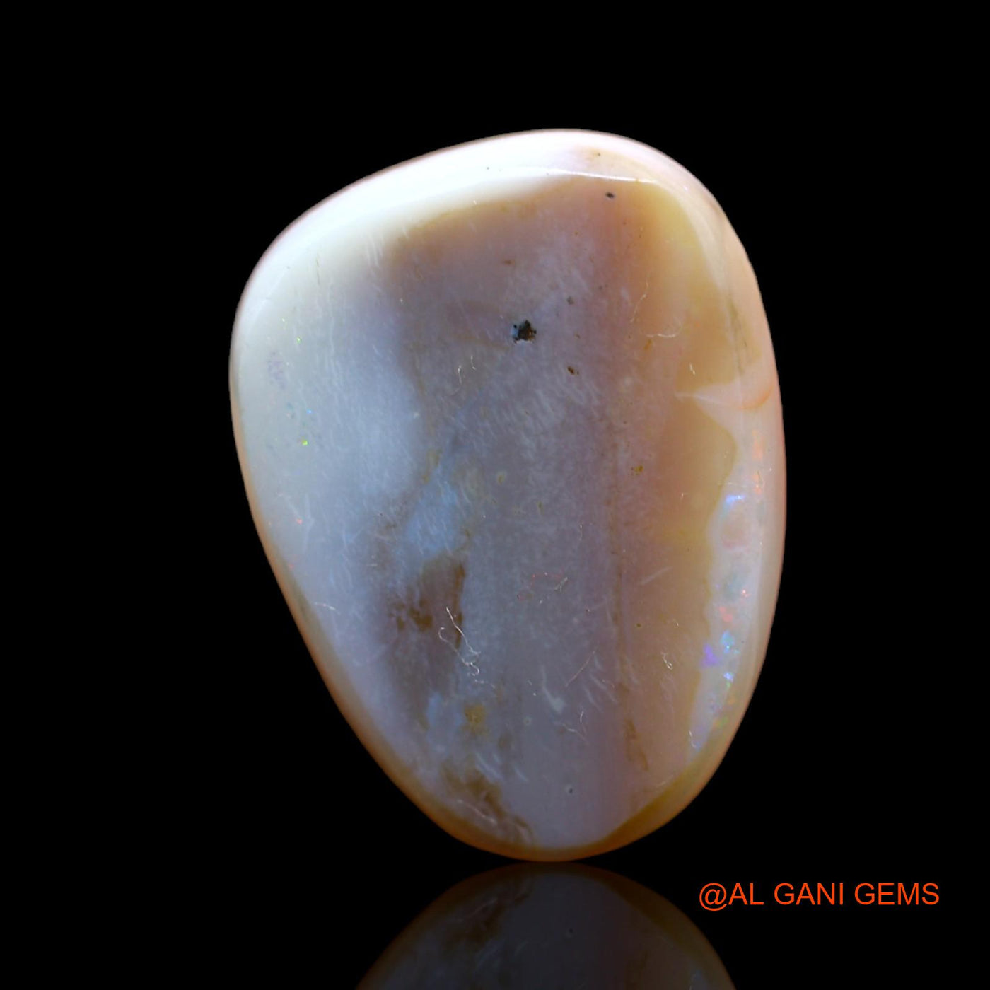 Natural Fire Opal Gemstone 10.00 Cts Loose Fancy Cabochon From Australia 19x14x5 mm AB-446