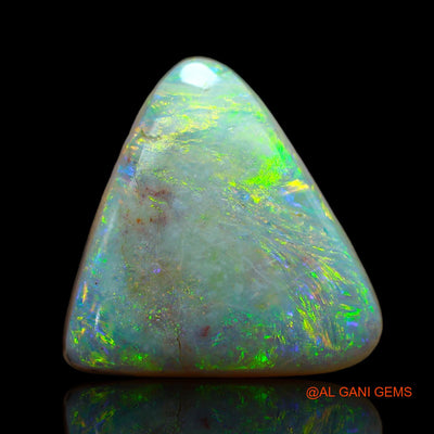 Natural Untreated Fire Opal Loose Gemstone Trillion Cabochon From Australia 9.00 Cts 18x16x5 mm AB-449