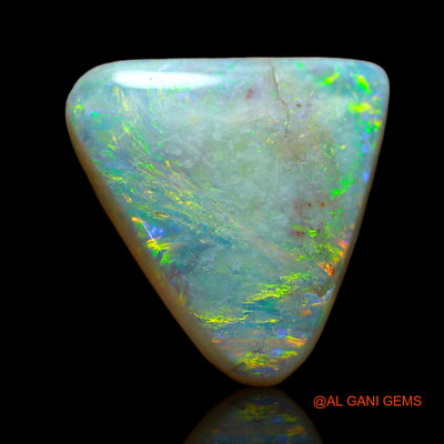Natural Untreated Fire Opal Loose Gemstone Trillion Cabochon From Australia 9.00 Cts 18x16x5 mm AB-449
