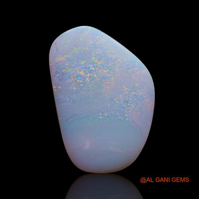 Natural Untreated Fire Opal Loose Gemstone Fancy Cabochon From Australia 5.00 Cts 22x15x2 mm AB-44