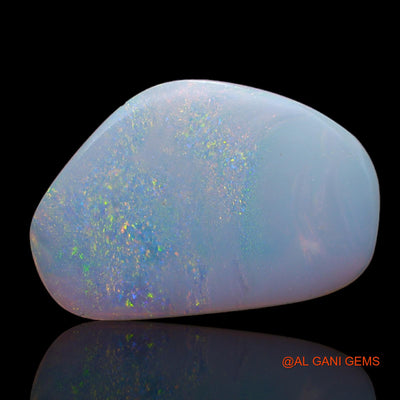 Natural Untreated Fire Opal Loose Gemstone Fancy Cabochon From Australia 5.00 Cts 22x15x2 mm AB-44