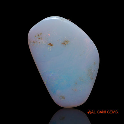 Natural Untreated Fire Opal Loose Gemstone Fancy Cabochon From Australia 5.00 Cts 22x15x2 mm AB-44