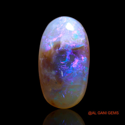 10.00 Cts Natural Australian Fire Opal Loose Gemstone Oval Cabochon 21x12x6 mm AB-450