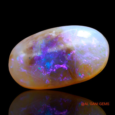 10.00 Cts Natural Australian Fire Opal Loose Gemstone Oval Cabochon 21x12x6 mm AB-450