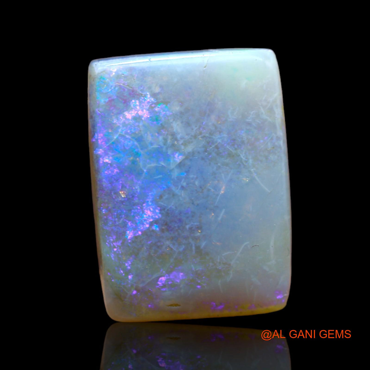 10.00 Cts Natural Australian Fire Opal Loose Gemstone Square Cabochon 18x13x5 mm AB-451