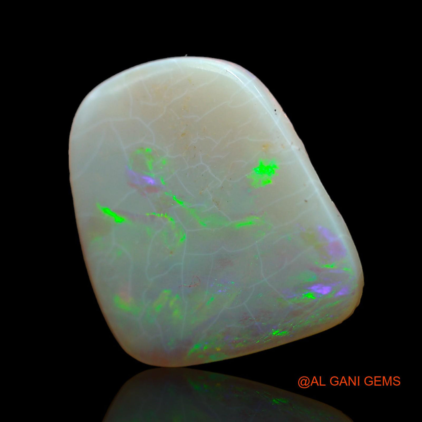 Natural Fire Opal Gemstone 5.00 Cts Loose Fancy Cabochon From Australia 17x15x2 mm AB-452