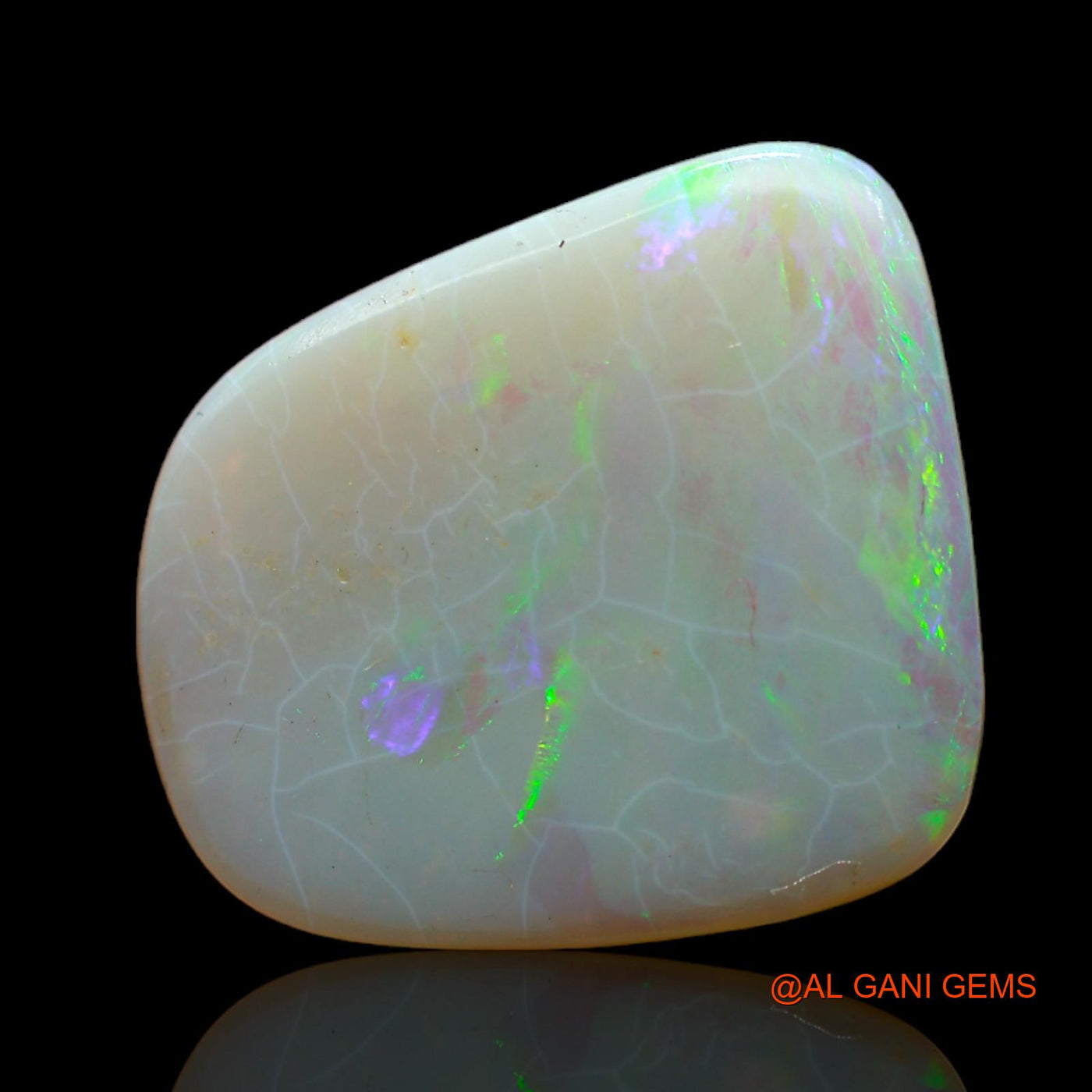 Natural Fire Opal Gemstone 5.00 Cts Loose Fancy Cabochon From Australia 17x15x2 mm AB-452