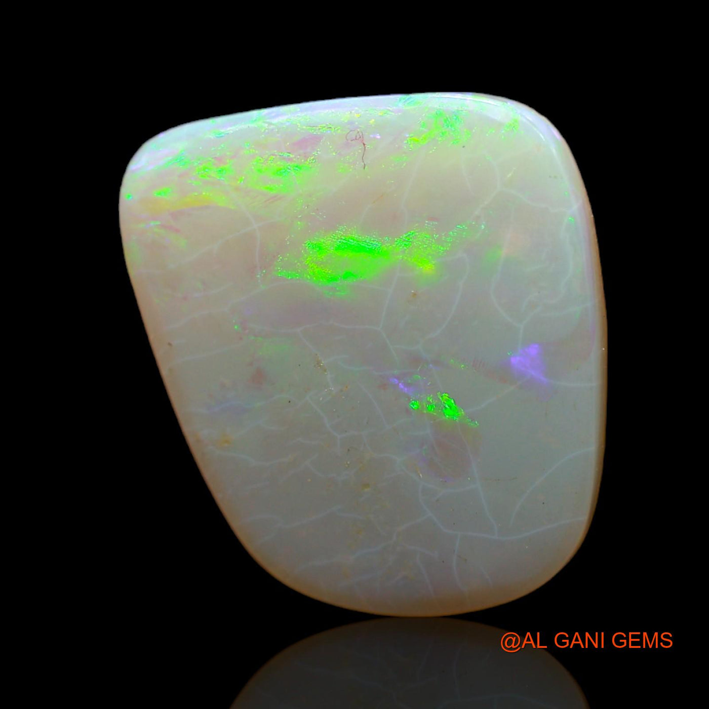 Natural Fire Opal Gemstone 5.00 Cts Loose Fancy Cabochon From Australia 17x15x2 mm AB-452